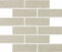 Full Sheet Sample - Adrock Latte Random Linear Porcelain Mosaic - 12" x 14" x 8 MM Matte