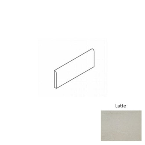 Full Liner Sample - Adrock Latte Porcelain Bullnose - 3" x 12" x 8 MM Matte