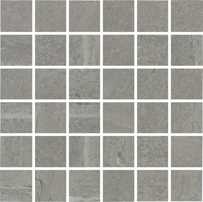 Full Sheet Sample - Adrock Nickel Porcelain Mosaic - 12" x 12" x 8 MM Matte