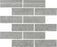 Full Sheet Sample - Adrock Nickel Random Linear Porcelain Mosaic - 12" x 14" x 8 MM Matte