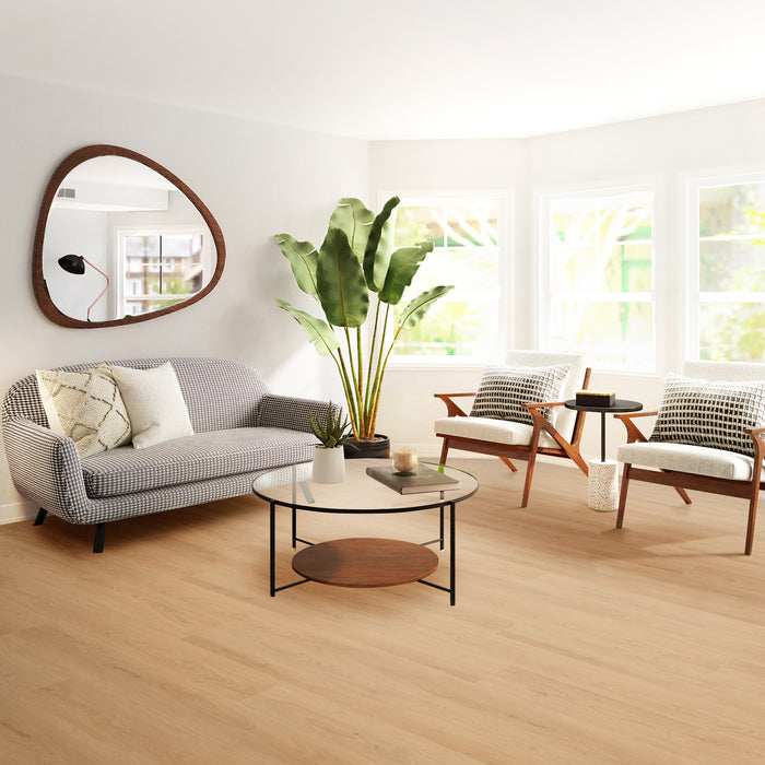 Advantage Plank Vinyl Sandstone Oak Vinyl Plank Textured 2