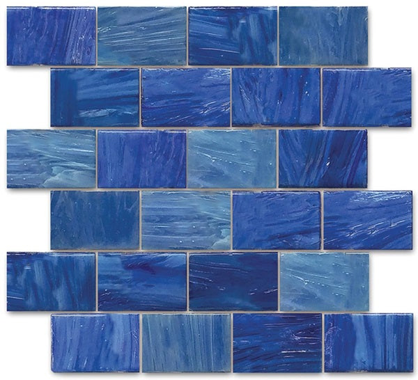 Garden Wall Glass Aegean AVEGARD Mosaic Glossy 1