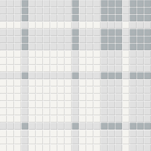 Full Sheet Sample - Soho Afternoon Blend Plaid Pattern Porcelain Mosaic - 13.25" x 13.25" Matte