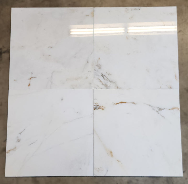 Afyon Sugar Marble Tile - 18" x 18" x 1/2" Polished
