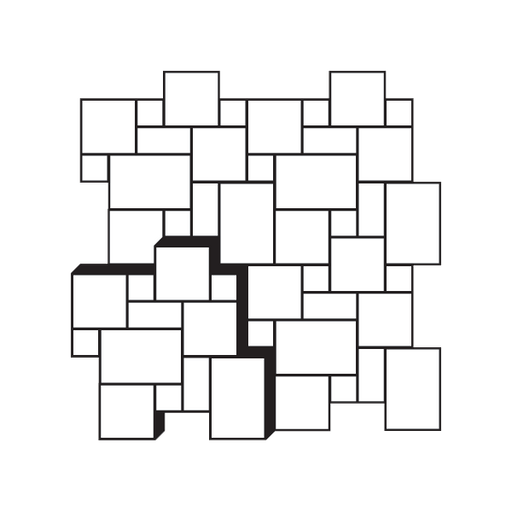 Brazilian Multicolor 12 Inch Slate Tumbled Agra Fort Ashlar Pattern