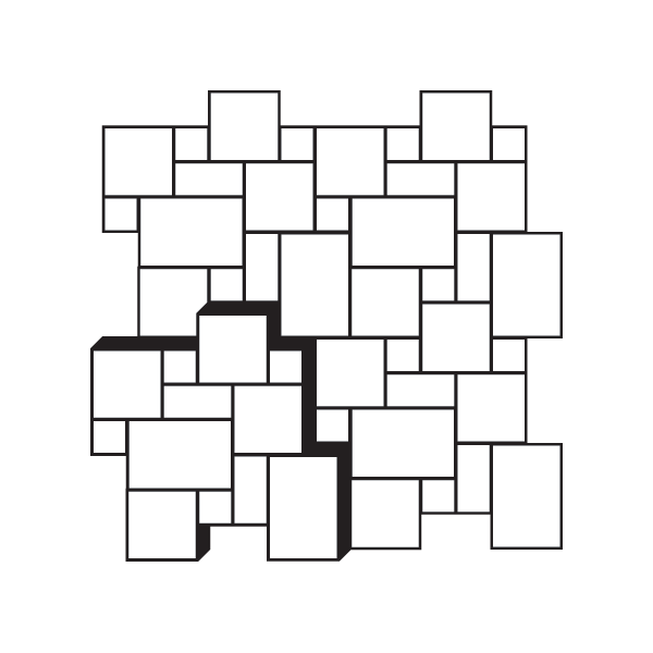 Brazilian Multicolor 24 Inch Slate Natural Cleft Agra Fort Ashlar Pattern