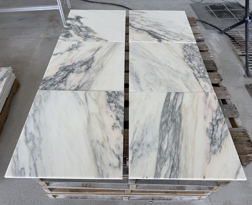 Alabama Rose Cross Cut Marble Tile - Honed