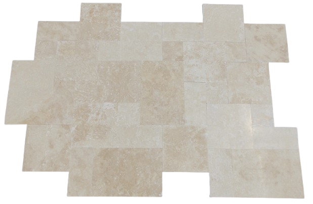 Alabastrino Filled & Honed Travertine Versailles Pattern - Various Sizes x 1/2"
