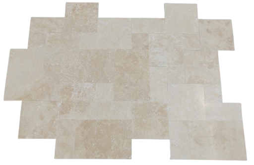 Alabastrino Filled & Honed Travertine Versailles Pattern - Various Sizes x 1/2"