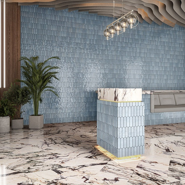 Artefino Vintage Porcelain Celestite AR13 Mosaic Glossy 4