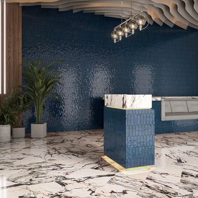 Artefino Vintage Porcelain Azurite AR14 Mosaic Glossy 4