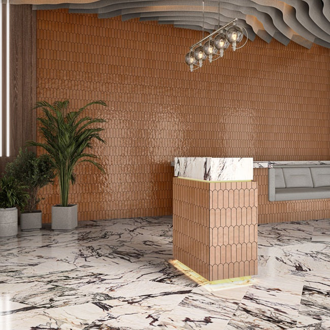 Artefino Vintage Porcelain Morganite AR15 Mosaic Glossy 4