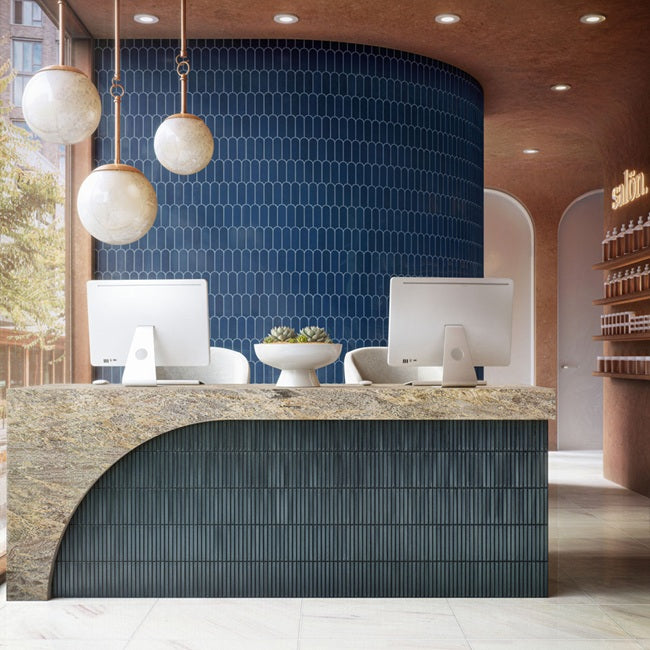 Artefino Vintage Porcelain Azurite AR14 Mosaic Glossy 4