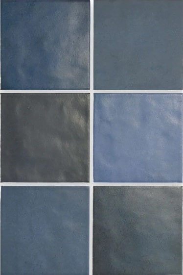 Artisan Sea Blue Ceramic Tile - Matte