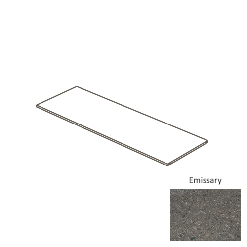 Daltile Assemble AS12 Emissary Textured Porcelain Step Nose — Stone ...