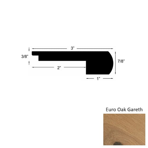 Avalon Wood Euro Oak Gareth Round Stair Nose Urethane 1