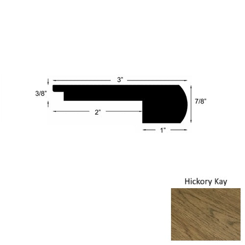 Avalon Wood Hickory Kay Round Stair Nose Urethane 1
