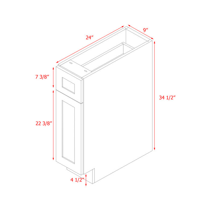 Mallorca White Wood Base Cabinet 4