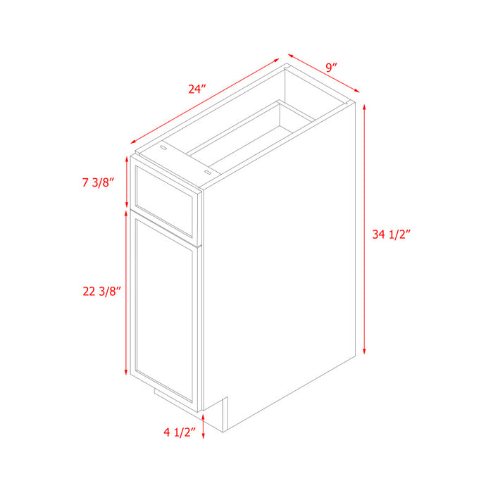 Shady White Wood Base Cabinet 4