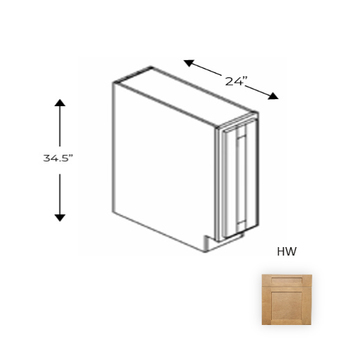 Framed Shaker Deluxe Wood Honey Wheat Base Cabinet Natural clear coat 1