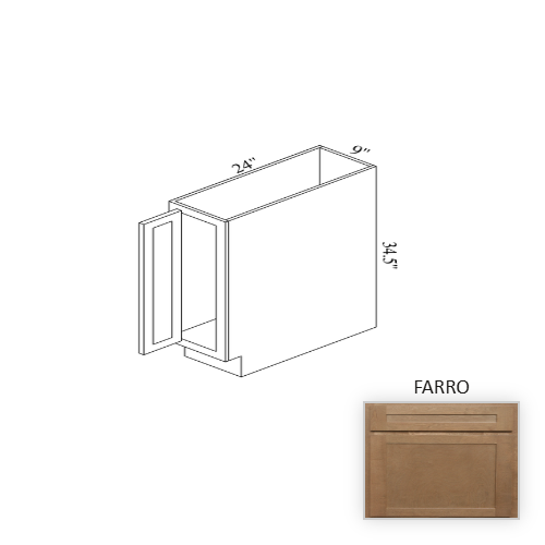 B09FH Wood Farro Base Cabinet Farro 1