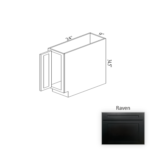 B09FH Wood Raven Base Cabinet Raven 1