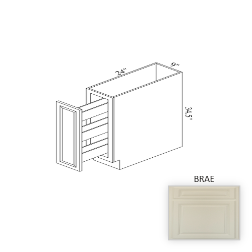 B09SR Wood Brae Base Cabinet Brae 1