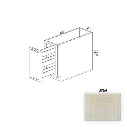 B09SR Wood Brae Base Cabinet Brae 1