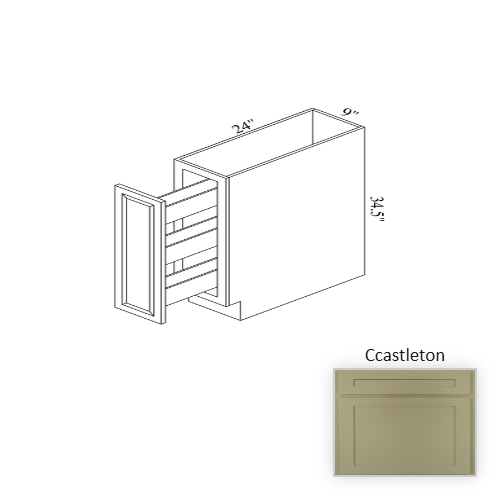 B09SR Wood Castleton Base Cabinet Castleton 1