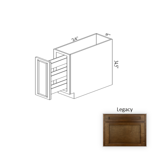 B09SR Wood Legacy Base Cabinet Legacy 1