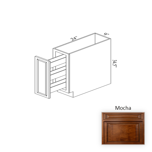 B09SR Wood Mocha Base Cabinet Mocha 1