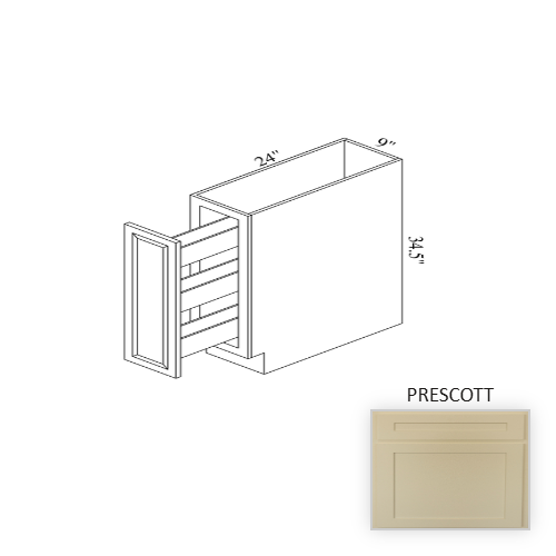 B09SR Wood Prescott Base Cabinet Prescott 1