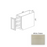 B09SR Wood White Shaker Base Cabinet White Shaker 1