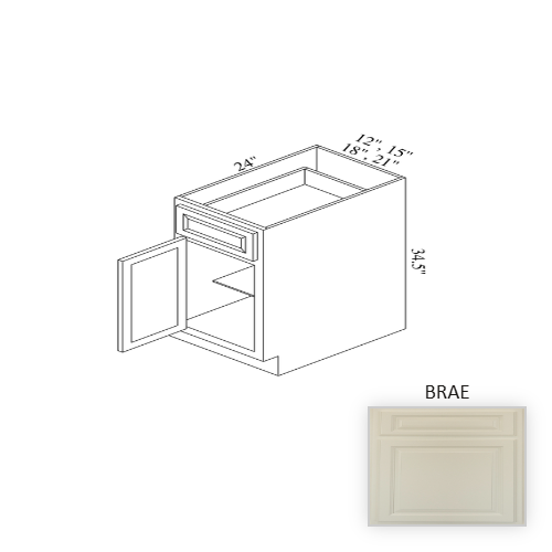 B12 Wood Brae Base Cabinet Brae 1