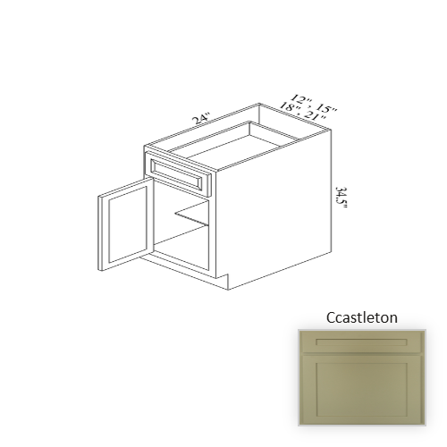 B12 Wood Castleton Base Cabinet Castleton 1