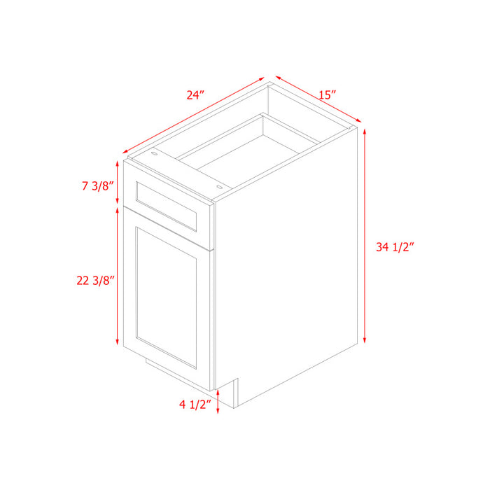 Mallorca Dolphin Gray Wood Base Cabinet 4