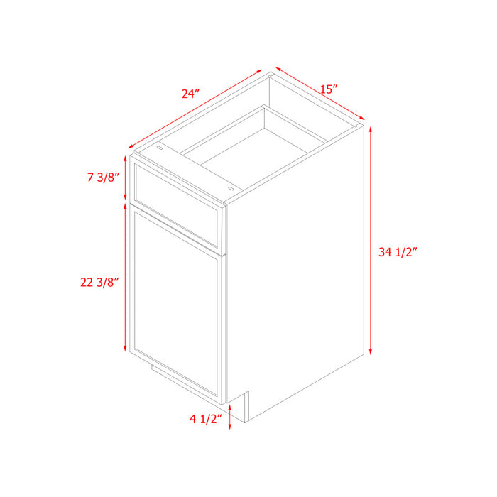 Shady White Wood Base Cabinet 4