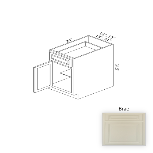B15 Wood Brae Base Cabinet Brae 1