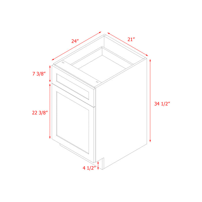 Mallorca White Wood Base Cabinet 4