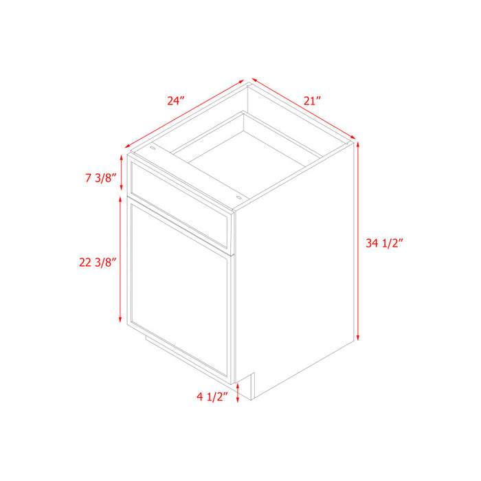 Shady White Wood Base Cabinet 4