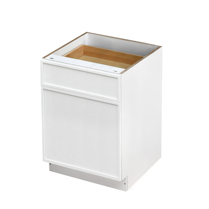 Shady White Wood Base Cabinet 1