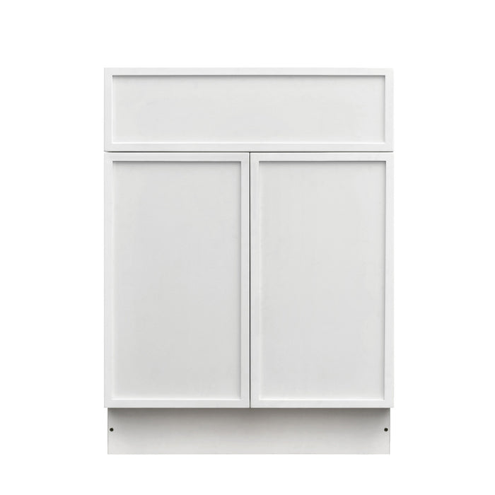 Shady White Wood Base Cabinet 3