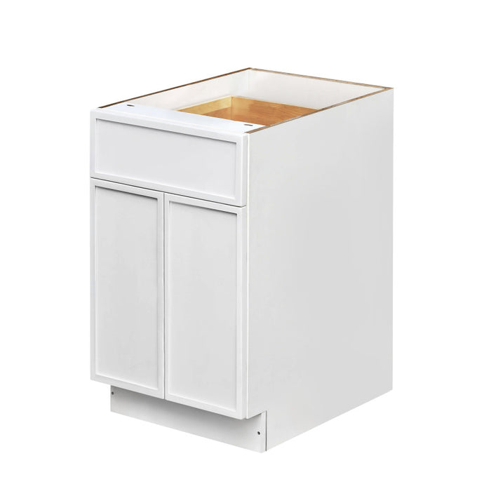 Shady White Wood Base Cabinet 1