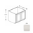 Framed Shaker Classic Wood Dove White Base Cabinet Natural clear coat 1
