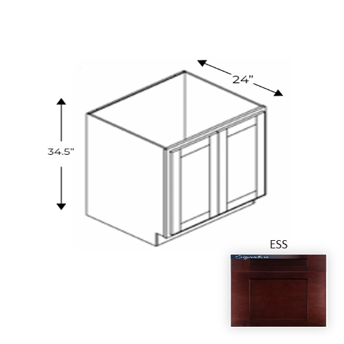 Framed Shaker Classic Wood Espresso Maple Base Cabinet Natural clear coat 1