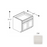 Framed Shaker Classic Wood Dove White Base Cabinet Natural clear coat 1