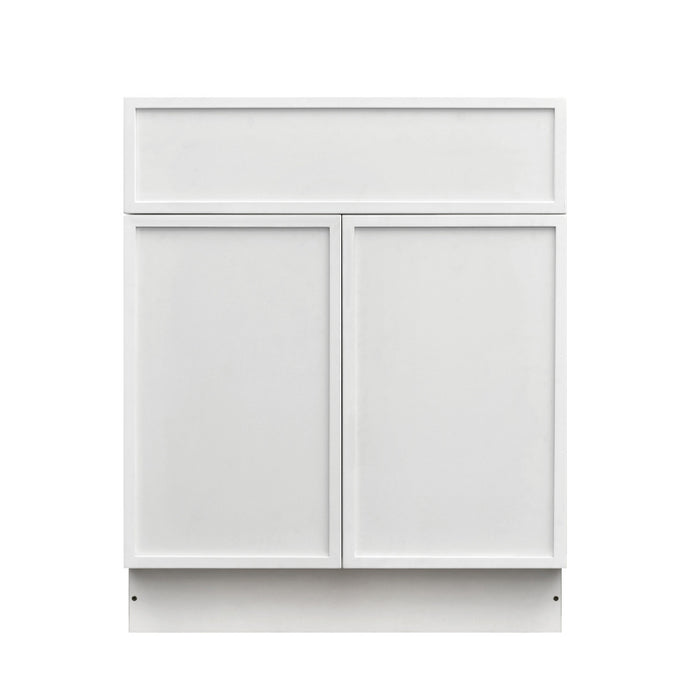 Shady White Wood Base Cabinet 3