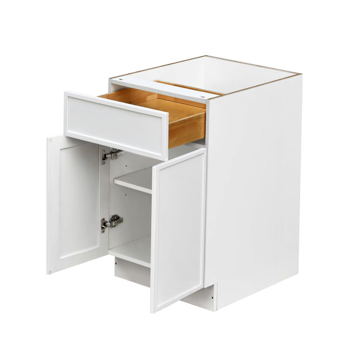 Shady White Wood Base Cabinet 2