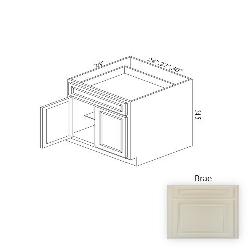 B27 Wood Brae Base Cabinet Brae 1