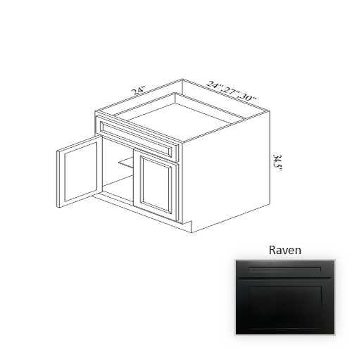 B27 Wood Raven Base Cabinet Raven 1